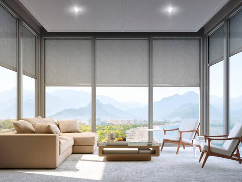 Glass screen exterior